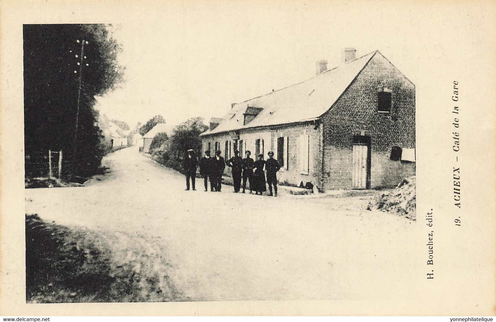 80 - SOMME - ACHEUX - Café De La Gare - éditeur Bouchez -10240 - Acheux En Amienois