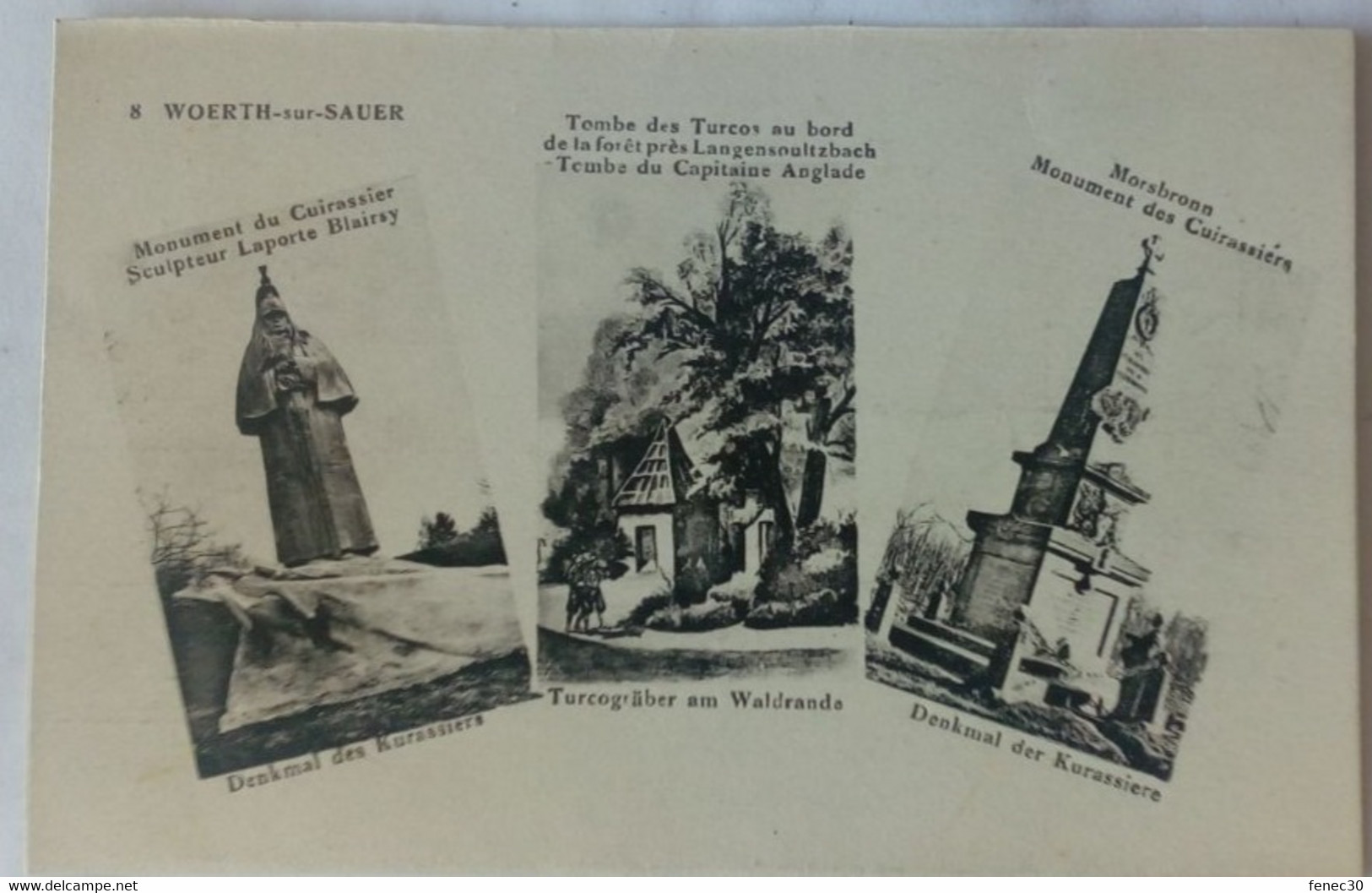 67 Woerth Sur Sauer Lot De 3 Cpa Divers Monuments - Woerth