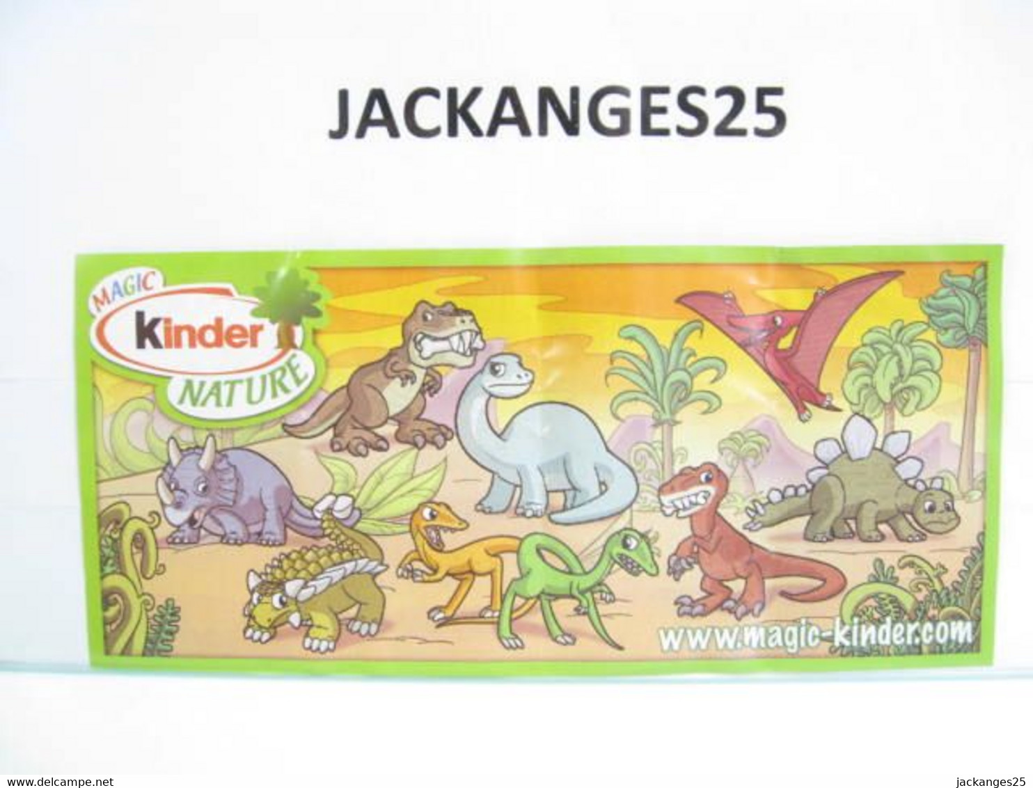 KINDER MPG UN 04 A DINOSAURE VELOCIRAPTOR ANIMAUX NATURE NATOONS TIERE 2010 + BPZ A NATURE - Families