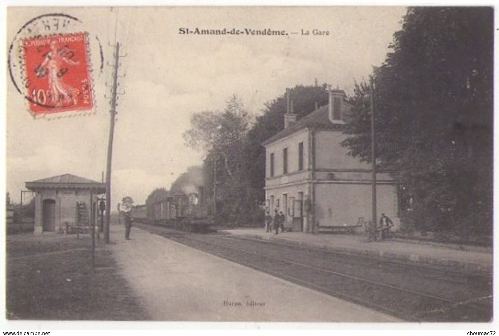 (41) 874, St Amand De Vendome, Huron, La Gare (train), état - Saint Amand Longpre