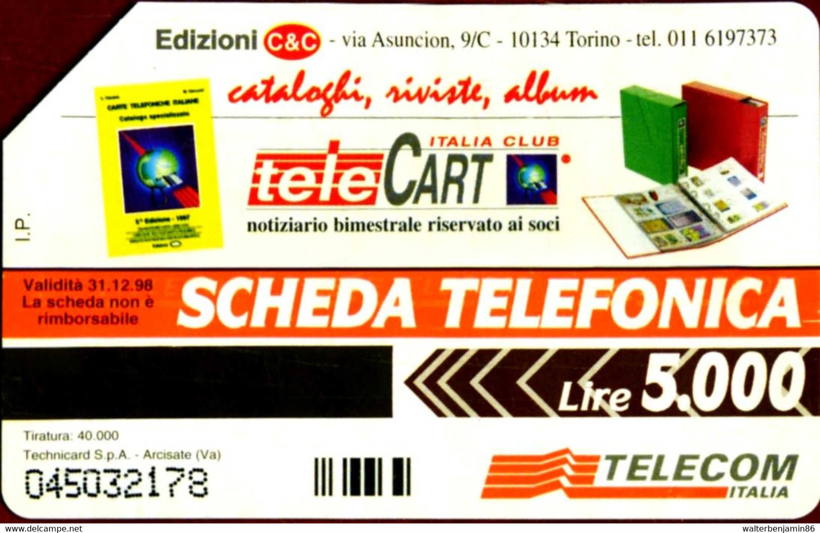 G PRP 326 C&C 3419 SCHEDA TELEFONICA USATA UN LUSTRO DI CATALOGHI - Public Themes