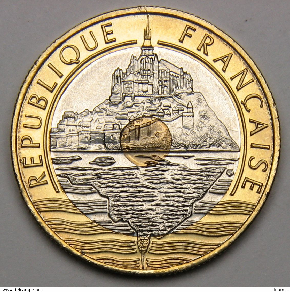 ASSEZ RARE, ISSUE D'un Coffret BU ! 20 Francs Mont Saint-Michel, 2001, Bronze-aluminium Nickel - V° République - 20 Francs