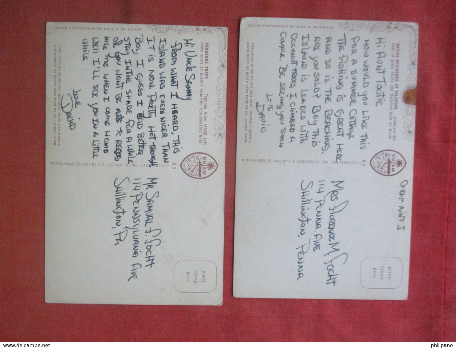 Lot Of 2 Cards.   Guam Ref 5690 - Guam