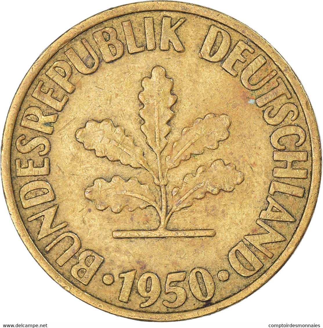 Monnaie, République Fédérale Allemande, 10 Pfennig, 1950 - 10 Pfennig