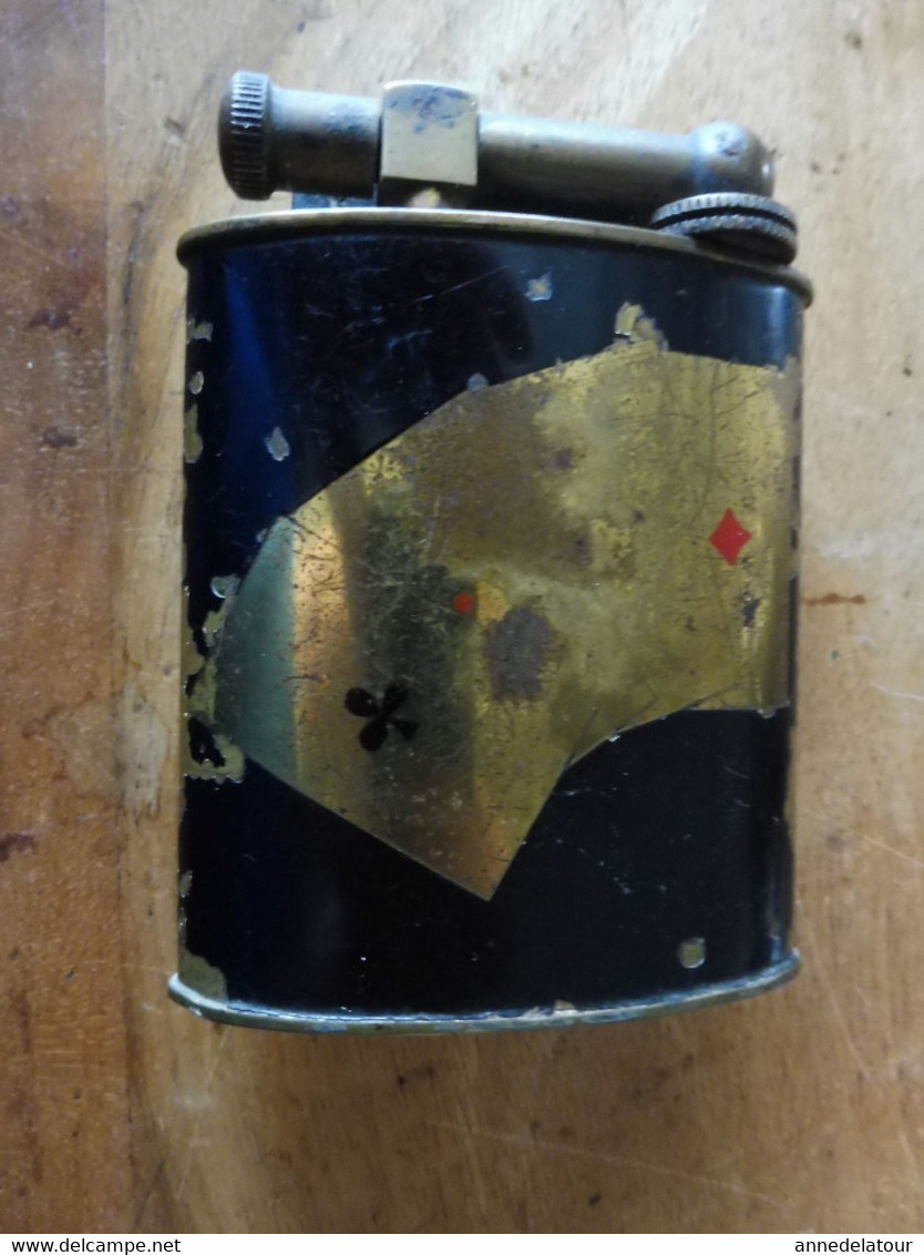 Ancien BRIQUET DE TABLE en cuivre (poinçon du Ministère des Finances)