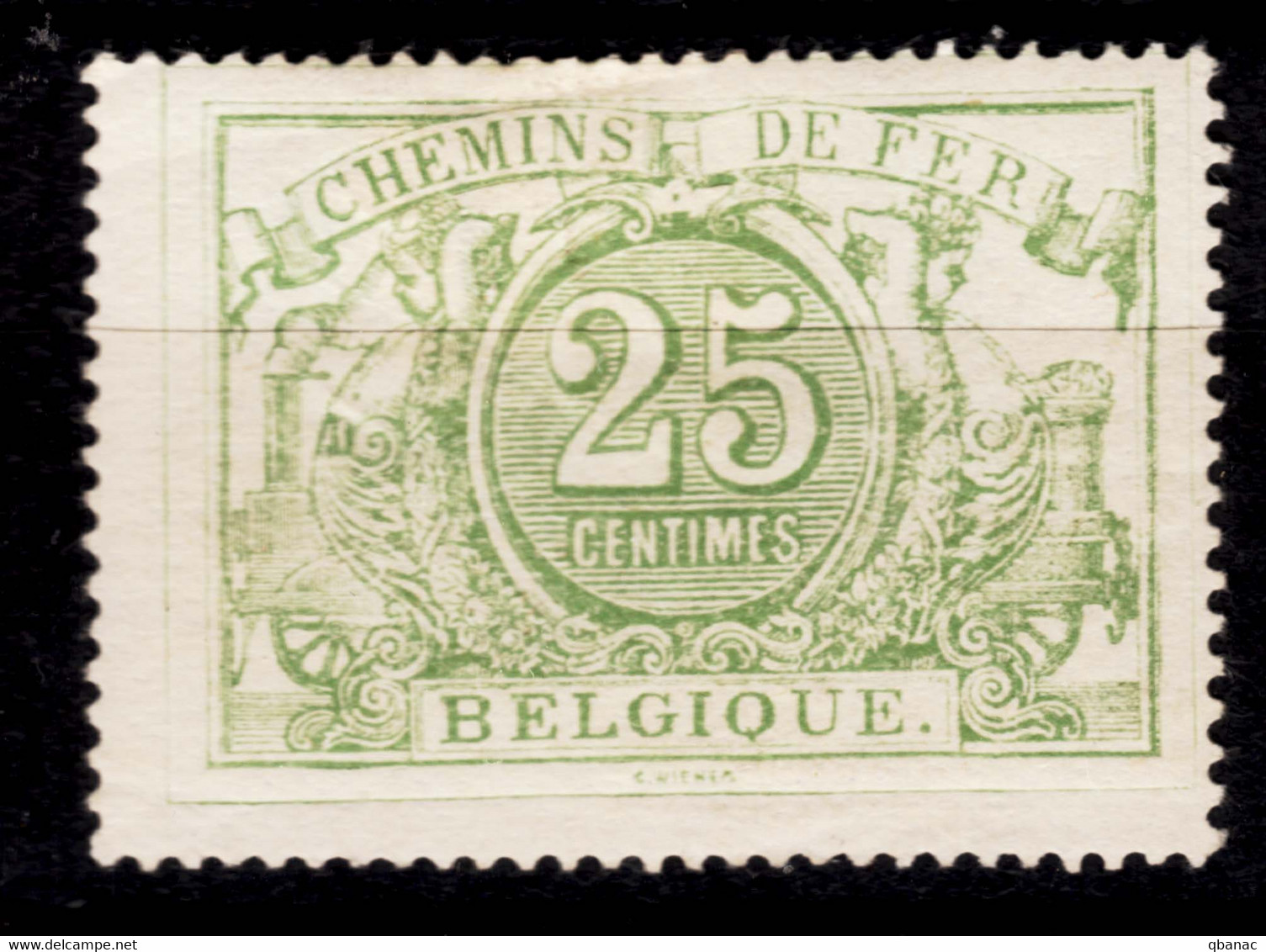 Belgium Railway 1882/1891 Mi#10 B Mint Hinged - Neufs
