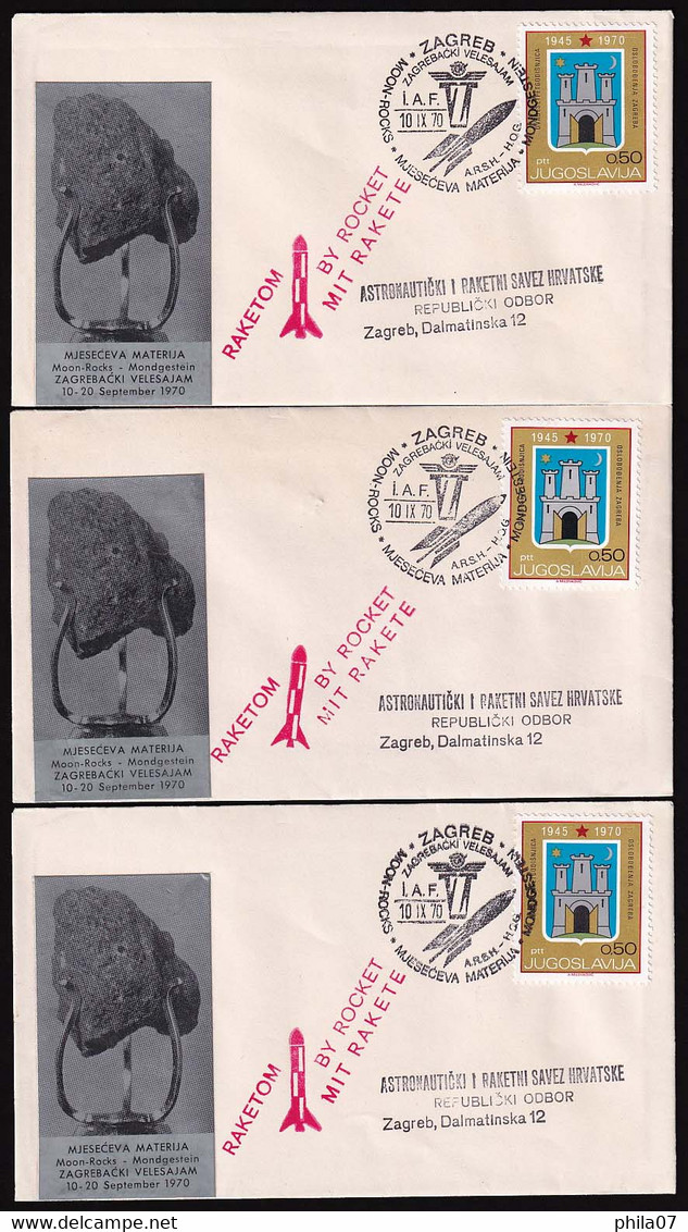 YUGOSLAVIA - Lot Od Rocket Mail, Various Items, All In Good Quality  / 4 Scans - Lots & Serien