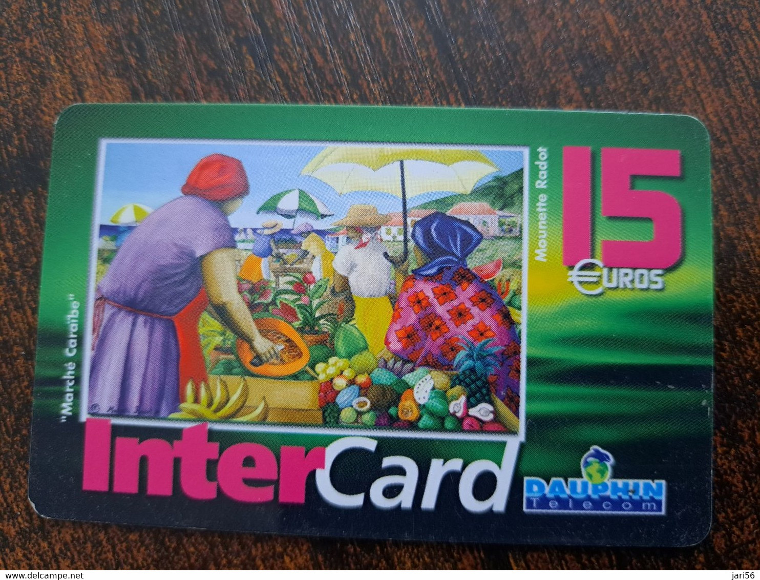 ST MARTIN  INTERCARD MARKET      15 EURO /   INTER 53/ USED  CARD    ** 10180 ** - Antillen (Französische)