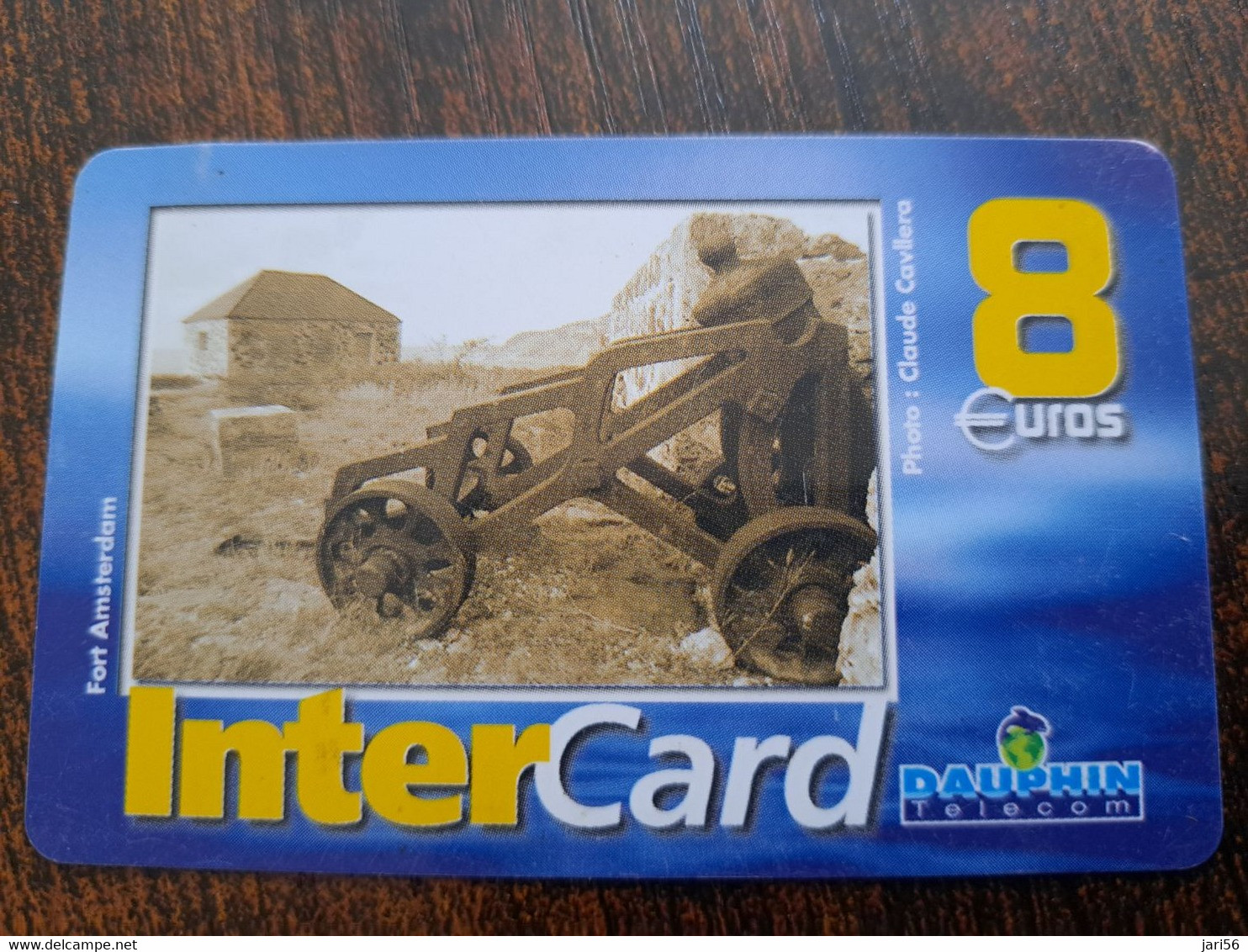 ST MARTIN  INTERCARD  / FORT AMSTERDAM    8 EURO /   INTER 88/ USED  CARD    ** 10187 ** - Antille (Francesi)