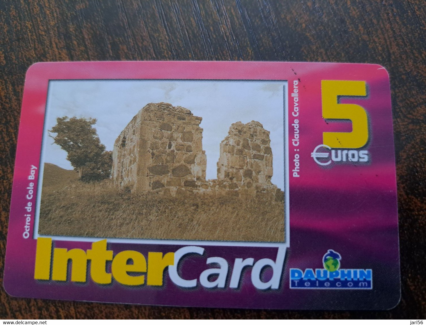 ST MARTIN  INTERCARD  / OCTRAI DE COLE BAY        5  EURO /   INTER 114 / USED  CARD    ** 10198 ** - Antillen (Französische)