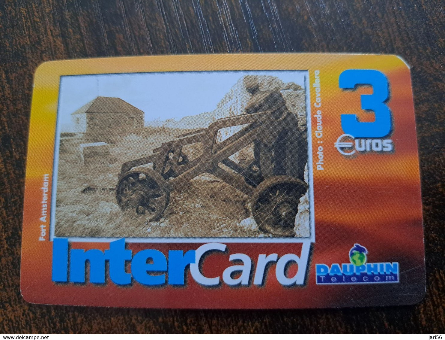 ST MARTIN  INTERCARD  / FORT AMSTERDAM         3  EURO /   INTER 116 / USED  CARD    ** 10200 ** - Antillen (Französische)