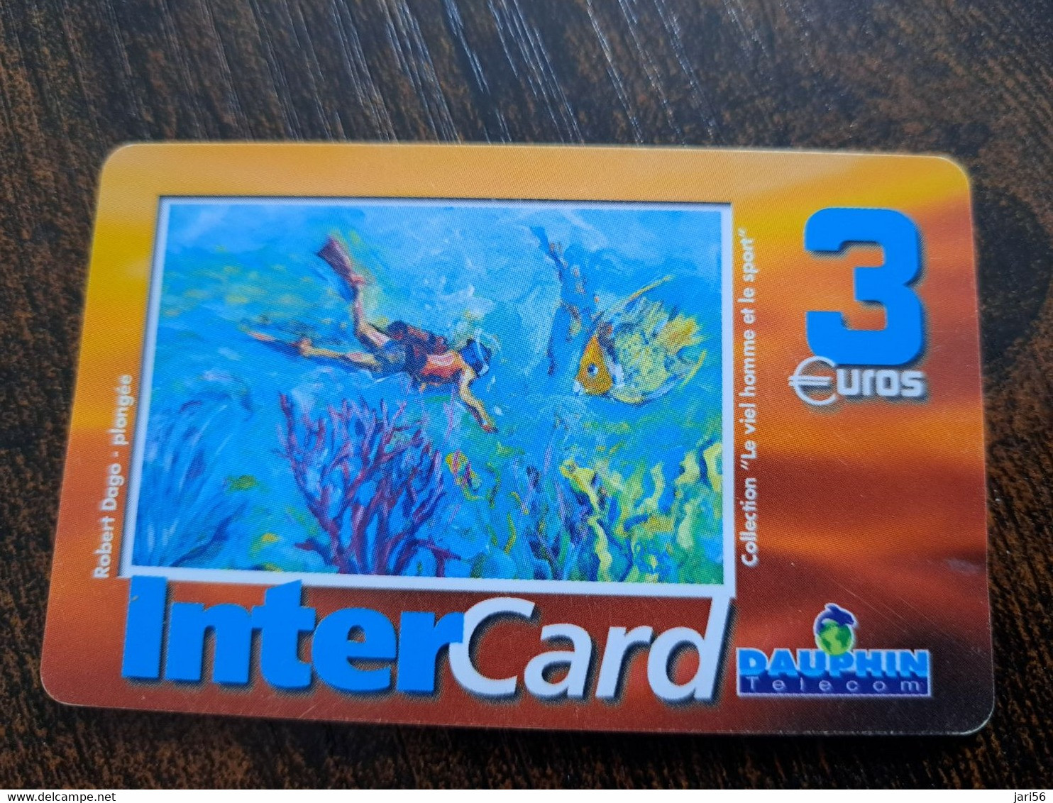 ST MARTIN  INTERCARD  / ROBERT DAGO - PLANGEE          3  EURO /   INTER 128 / USED  CARD    ** 10203 ** - Antille (Francesi)