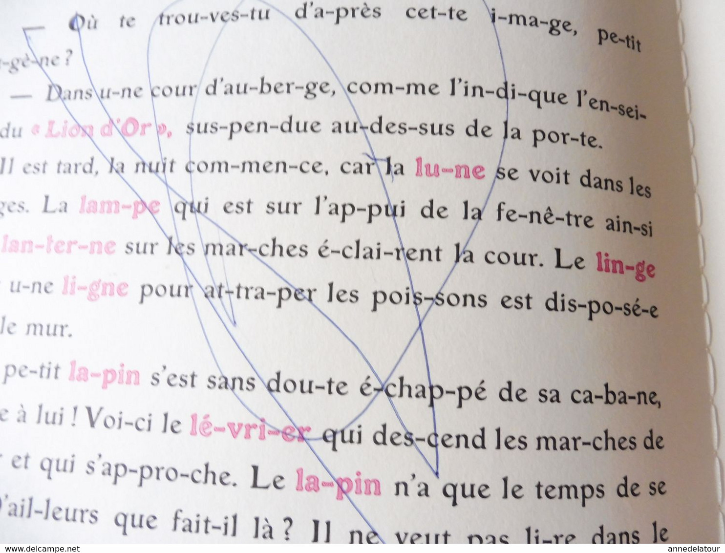 ALPHABET par Benjamin Rabier  (édition 1978 France - Loisirs)  21 images intactes , gribouillages sur 7 pages