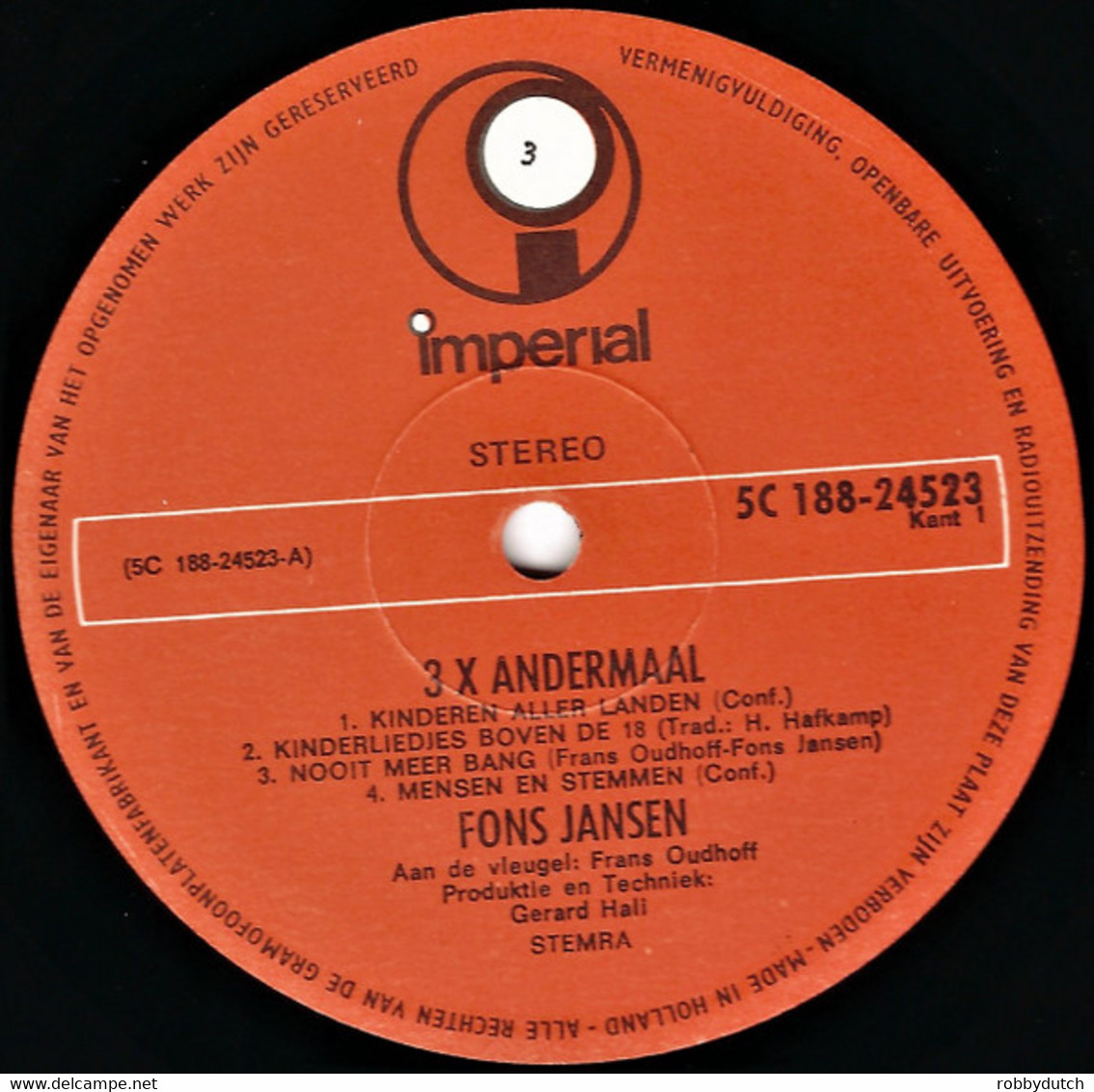 * 2LP *  FONS JANSEN - 3X ANDERMAAL (Holland 1970)