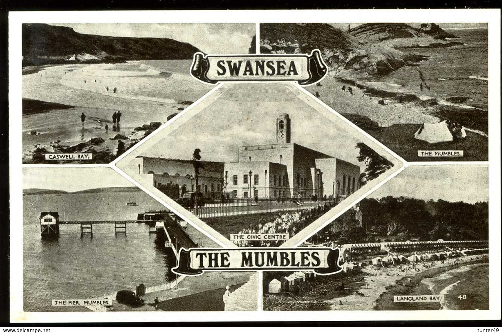 Swansea The Mumbles Caswell Bay Pier Langland - Unknown County