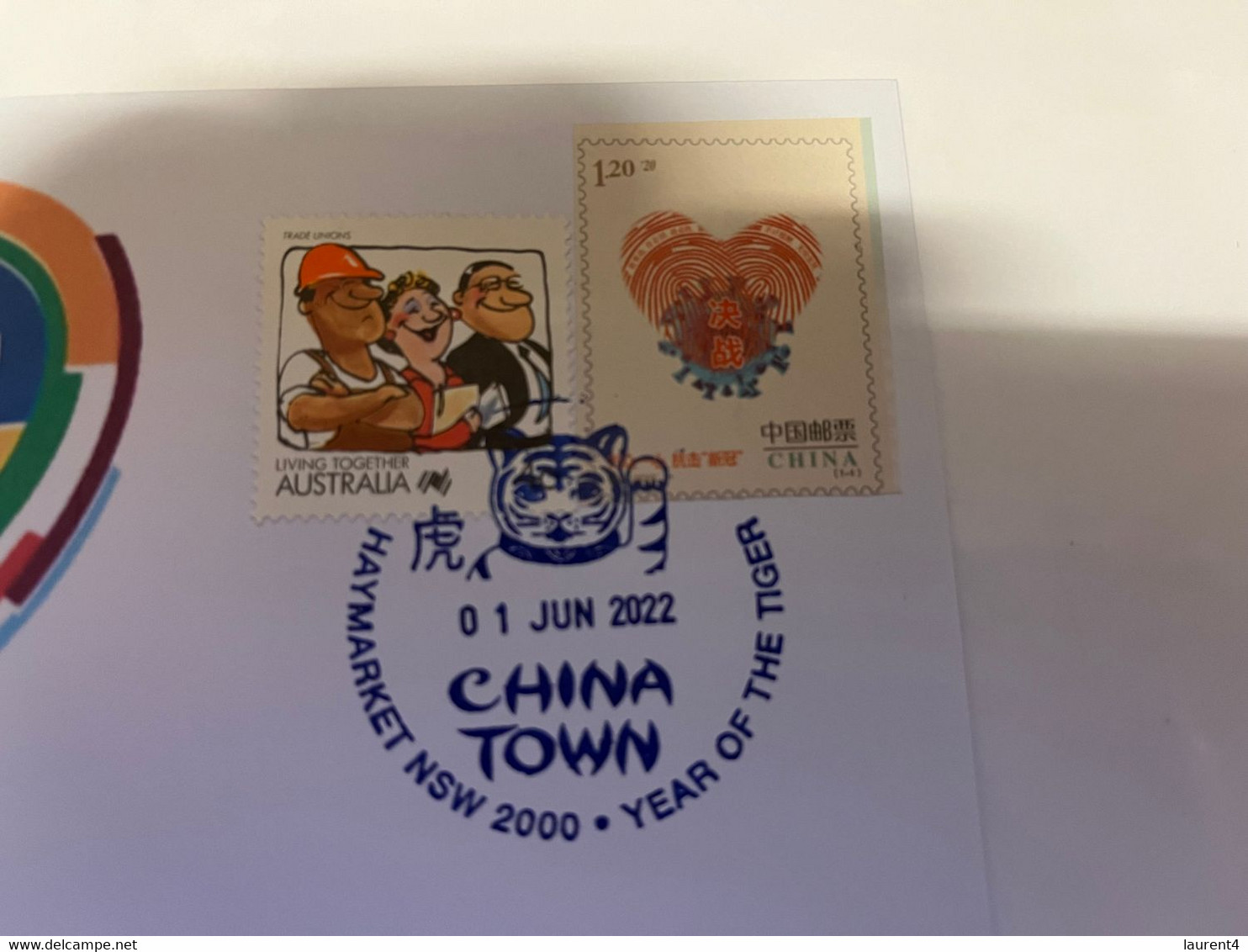 (1 G 55)  China Withdraw As Host Off Football 2023 Asian Cup Over COVID-19 Zero Policy - With OZ + China Stamps - Asian Cup (AFC)