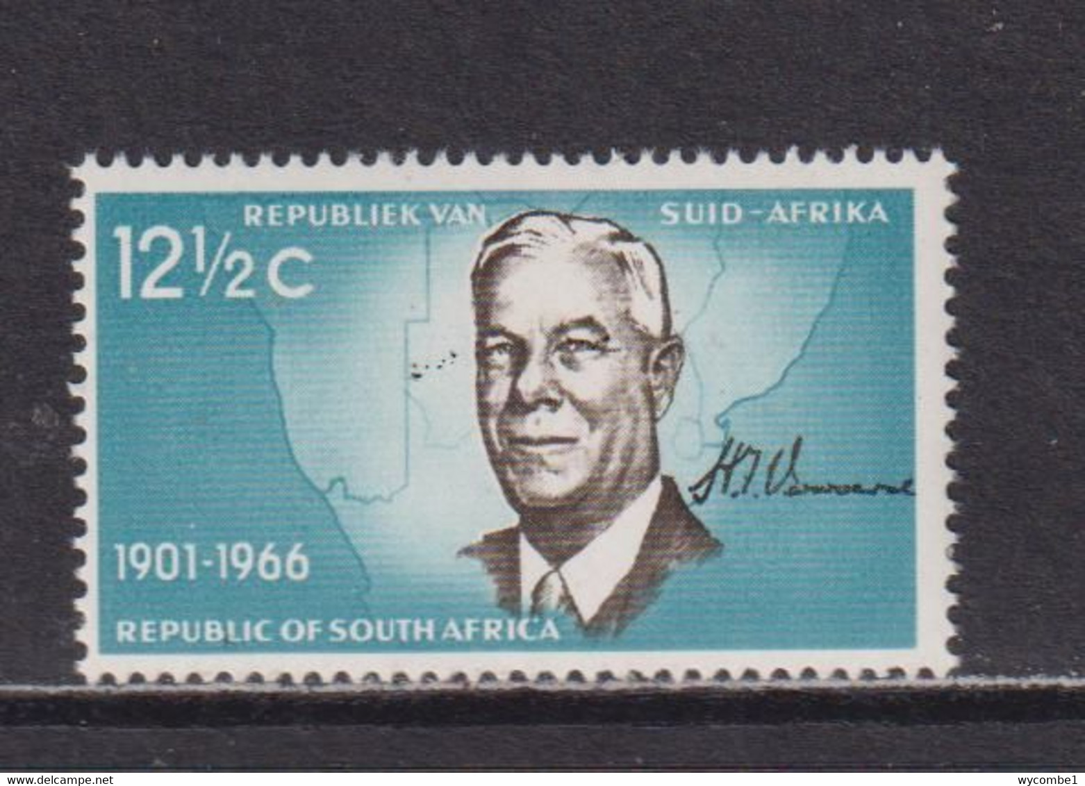 SOUTH AFRICA - 1966 Verwoerd 121/2c Never Hinged Mint - Nuovi