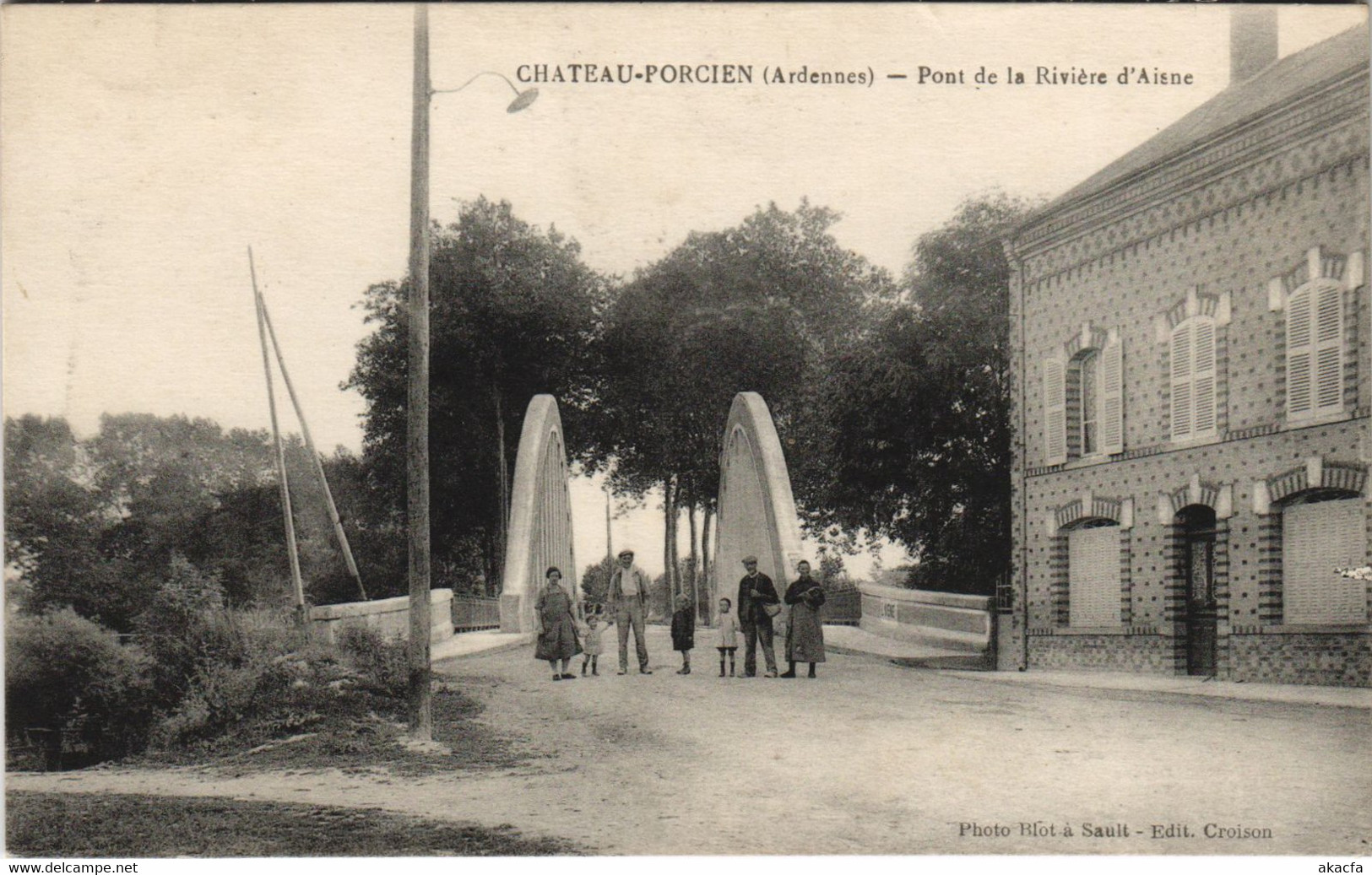 CPA CHATEAU-PORCIEN - Pont De La Riviere D'Aisne (155157) - Chateau Porcien