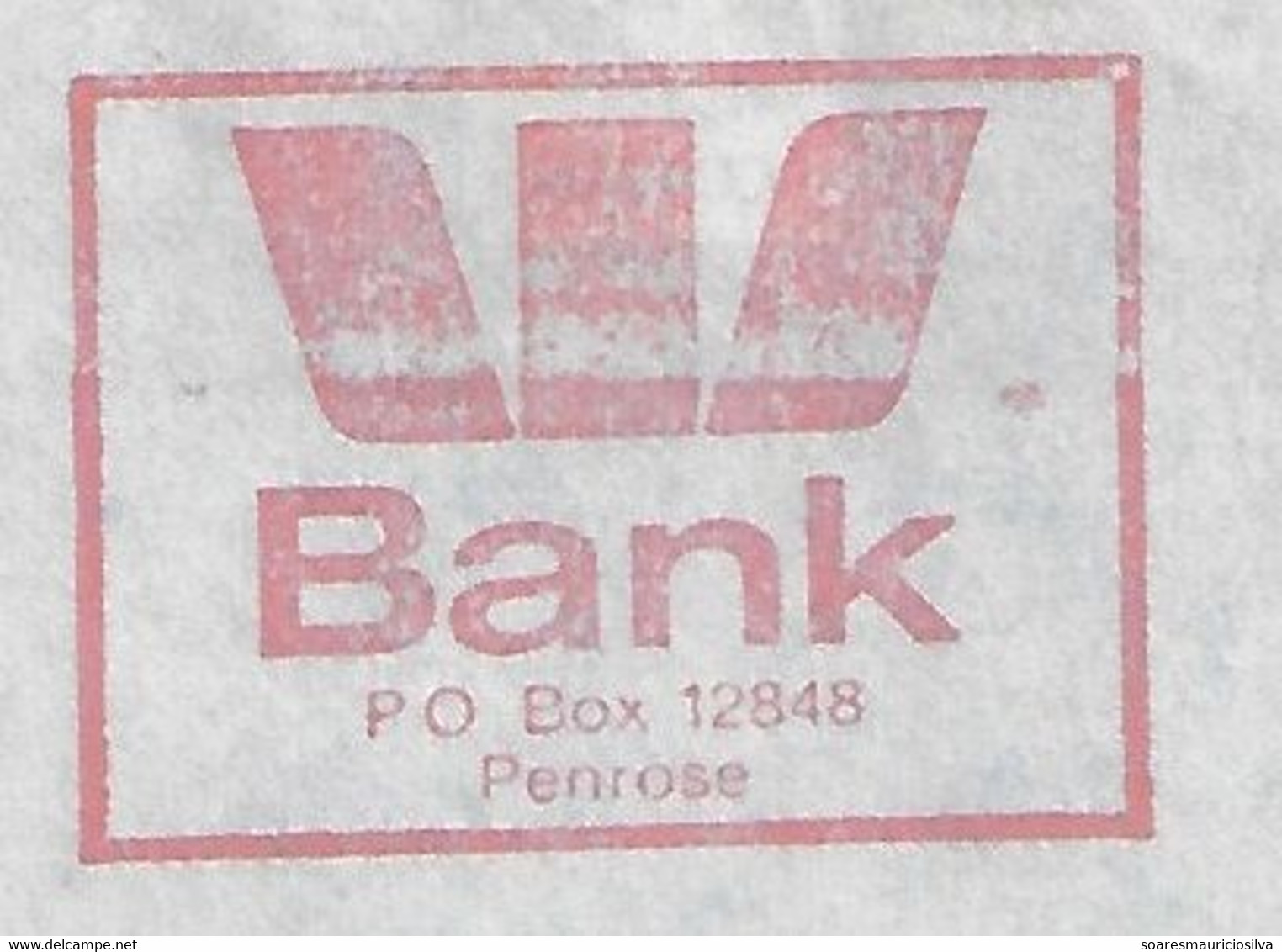 New Zealand 1990 Airmail Cover Meter Stamp Slogan W Bank Westpac Banking Corporation From Auckland - Briefe U. Dokumente