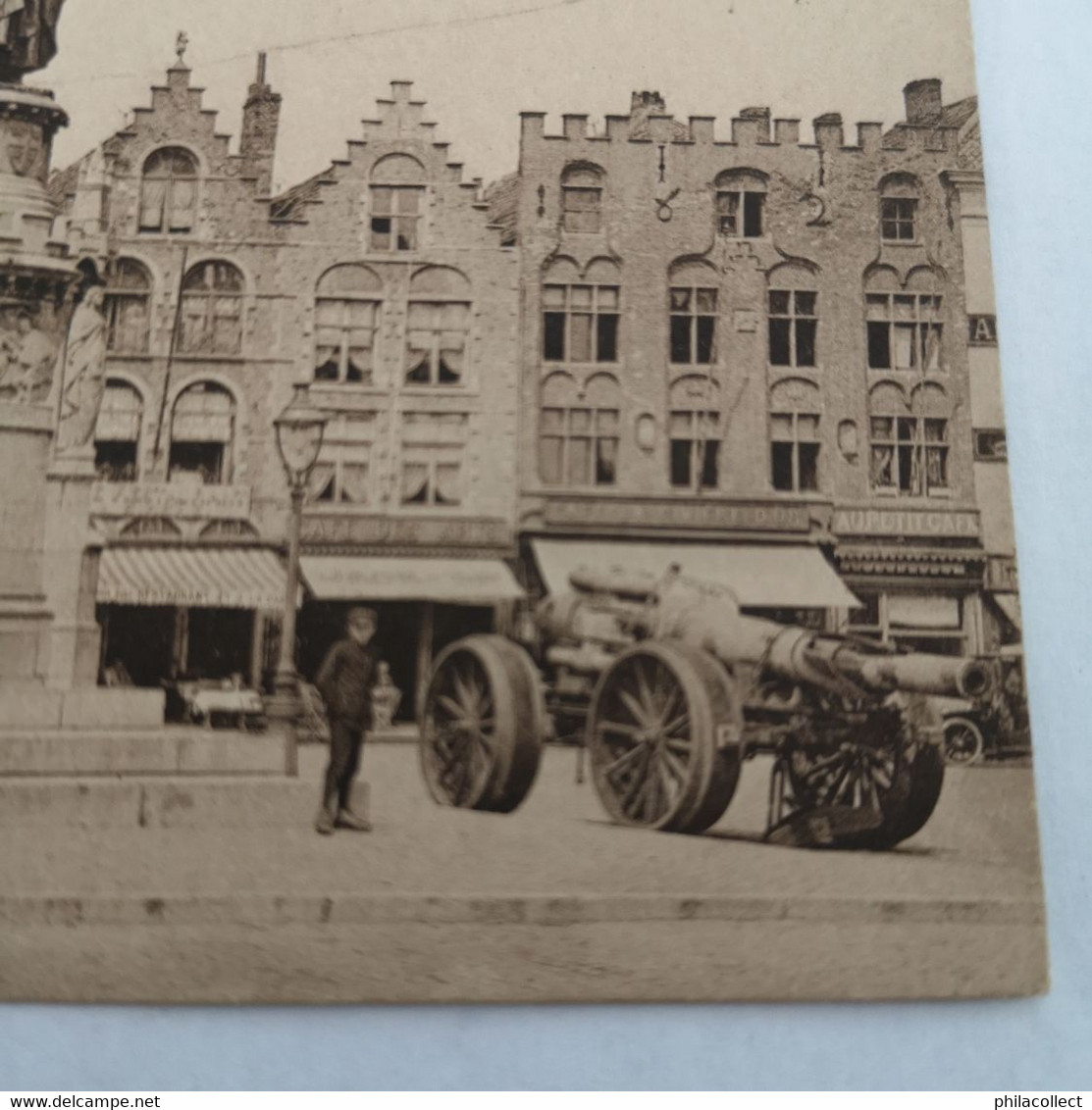 Brugge - Bruges  // Statue Breydel Et De Coninck (Militaire Wagen En Kanon Zie Detail Pix) 19??ed Albert - Brugge