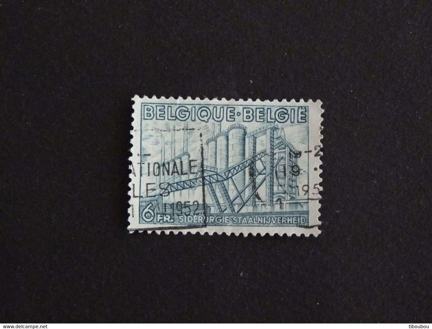 BELGIQUE BELGIE BELGIUM YT 771 OBLITERE - EXPORTATION SIDERURGIE - 1948 Export