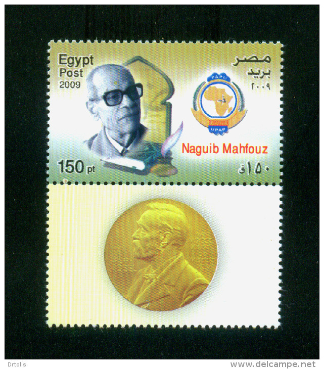 EGYPT / 2009 / NAGUIB MAHFOUZ / NOBEL PRIZE IN LITERATURE / MNH / VF. - Unused Stamps