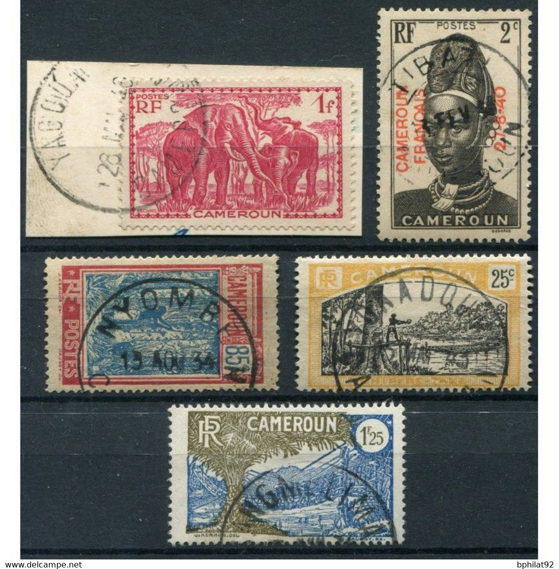 !!! LOT D'OBLITERATIONS CHOISIES DE BUREAUX DU CAMEROUN - Used Stamps