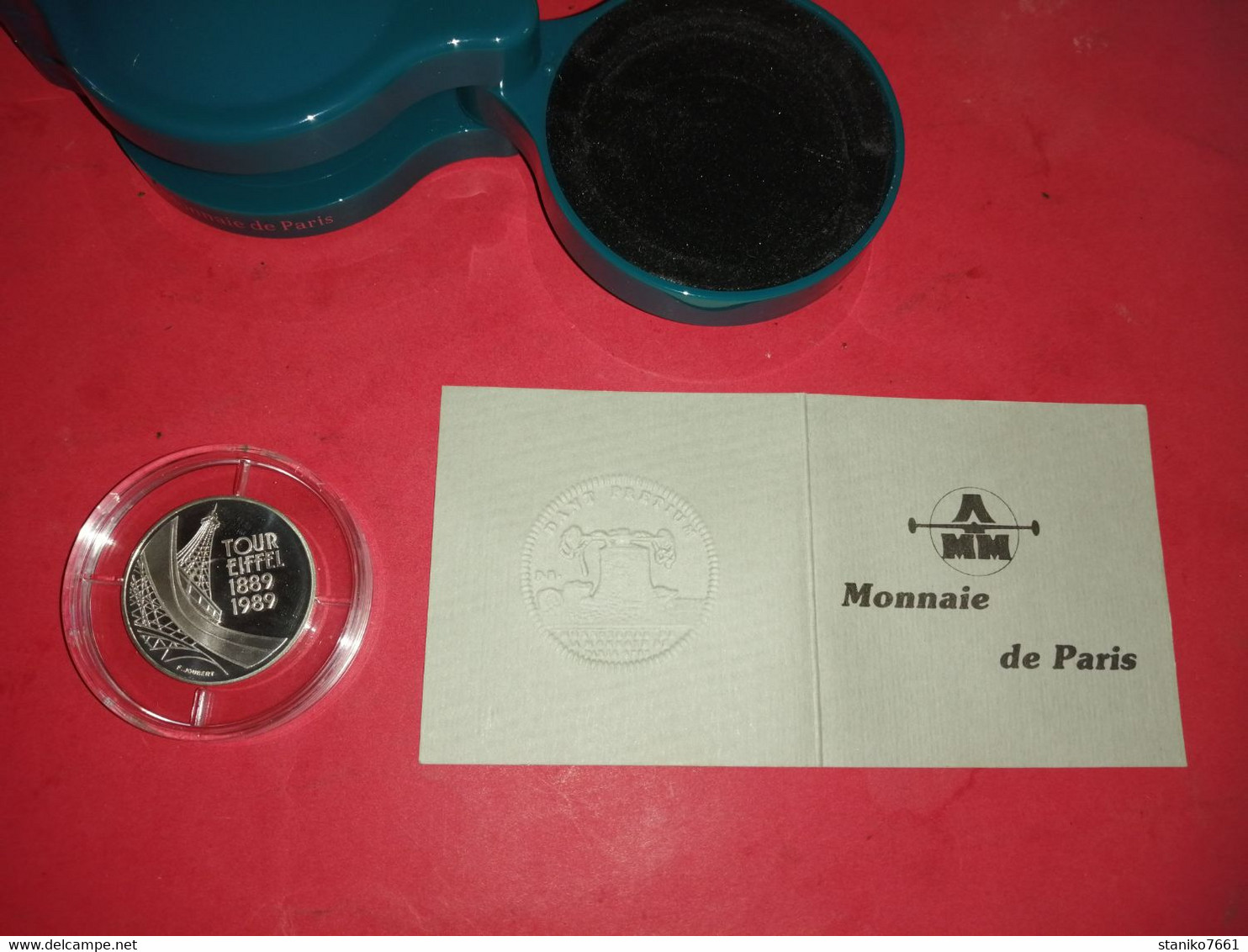 5 FRANCS ARGENT 1989 MONNAIE DE PARIS TOUR EIFFEL BELLE EPREUVE SOUS ECRIN VOIR PHOTOS - Sammlungen