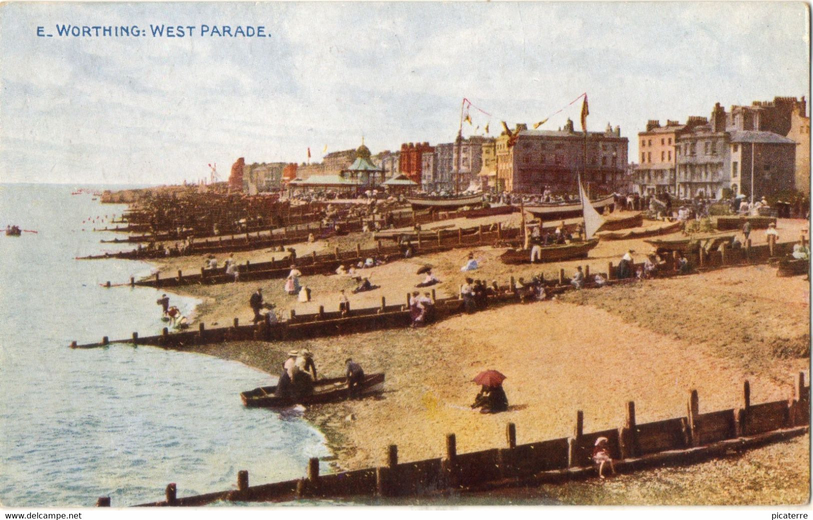 E. Worthing -West Parade, Groynes  - Celesque Ser. - Worthing