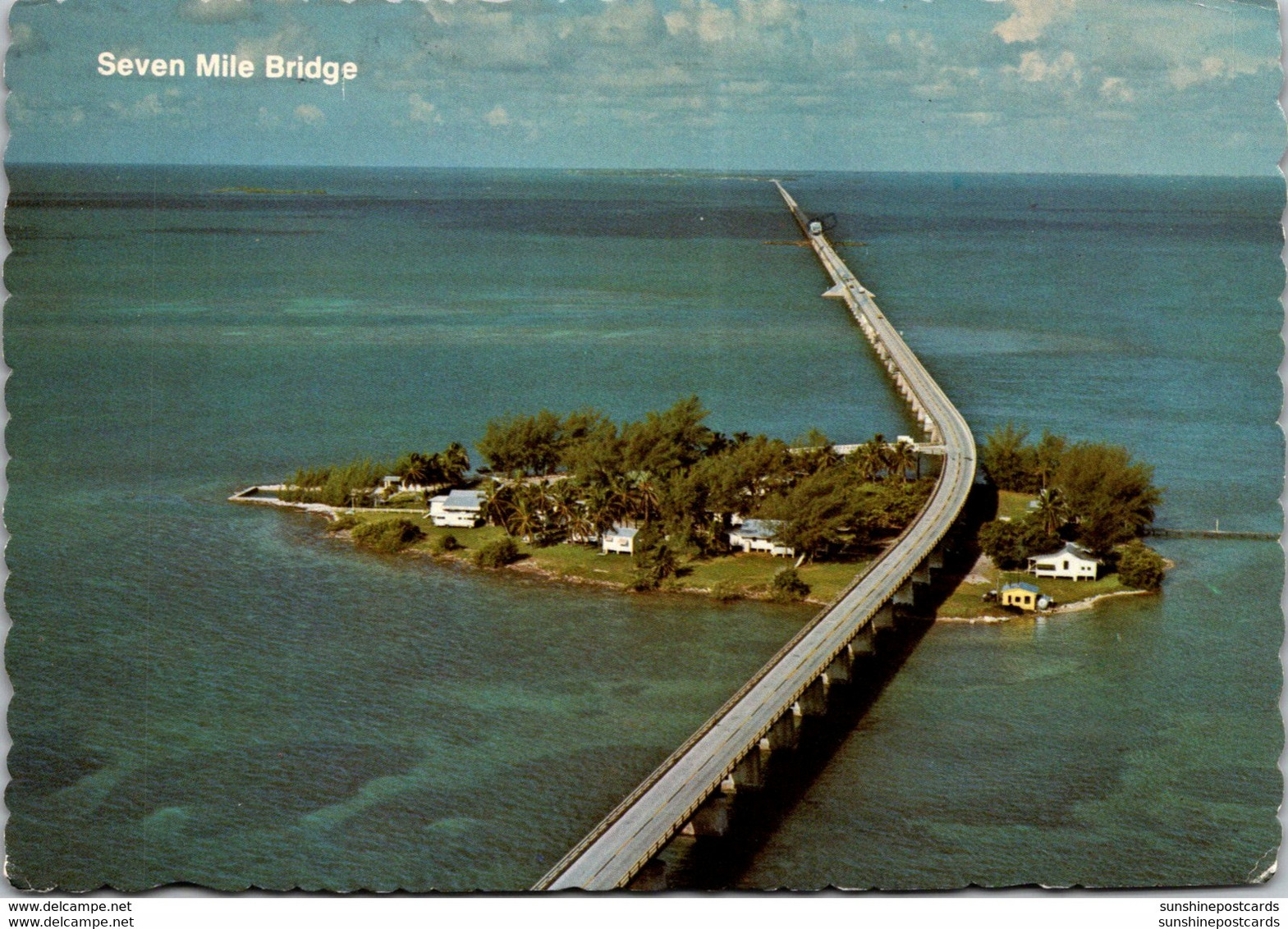 Florida Keys Seven Mile Bridge Over Pigeon Key 1978 - Key West & The Keys