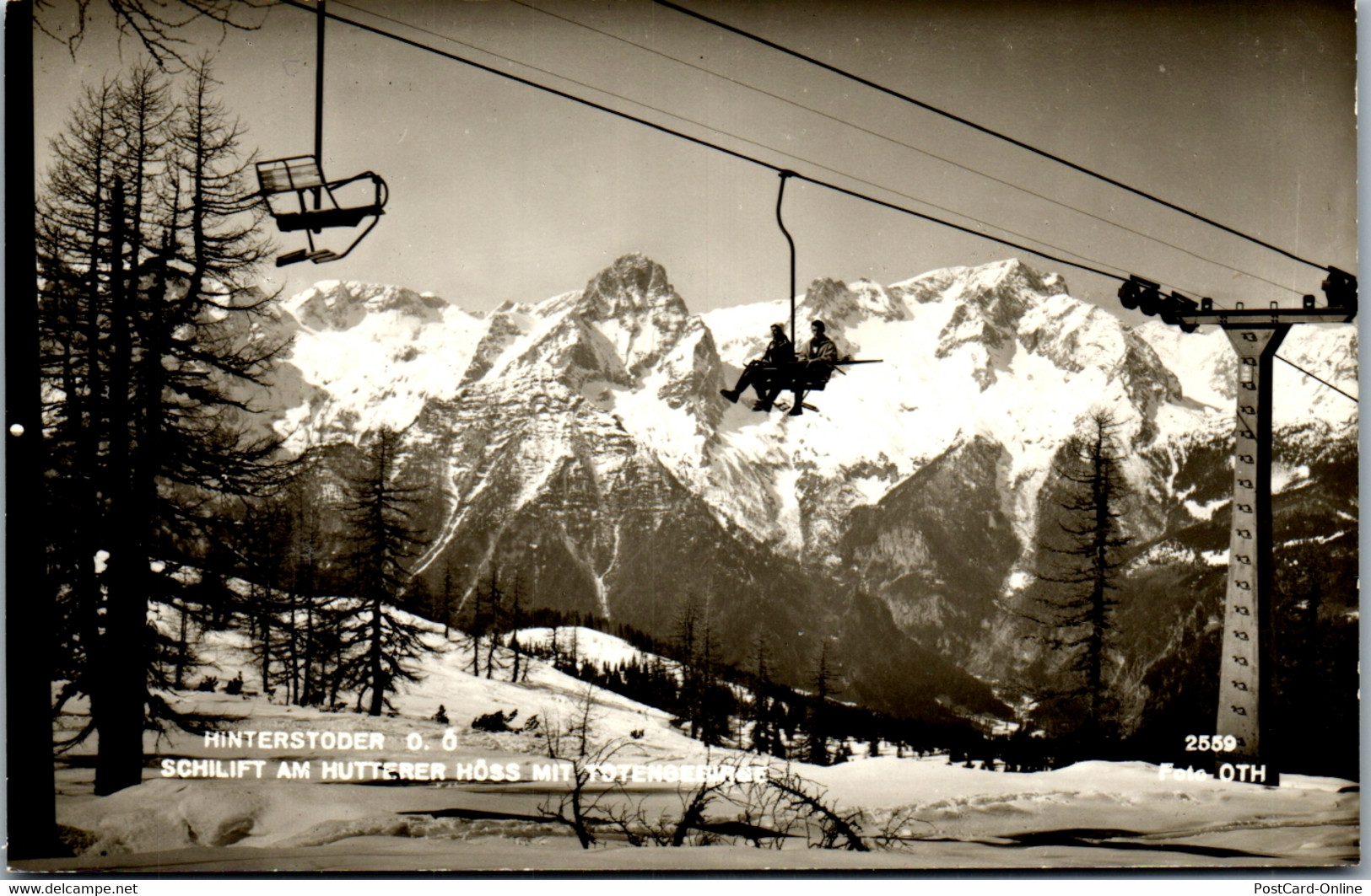 35054 - Oberösterreich - Hinterstoder , Schilift Am Hutterer Höss Mit Totengebirge - Nicht Gelaufen - Hinterstoder