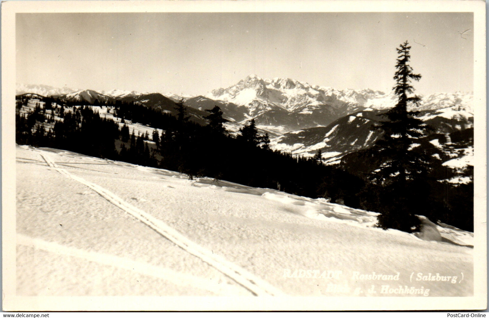 35151 - Salzburg - Radstadt , Rossbrand , Blick Gegen Den Hochkönig - Gelaufen 1959 - Radstadt