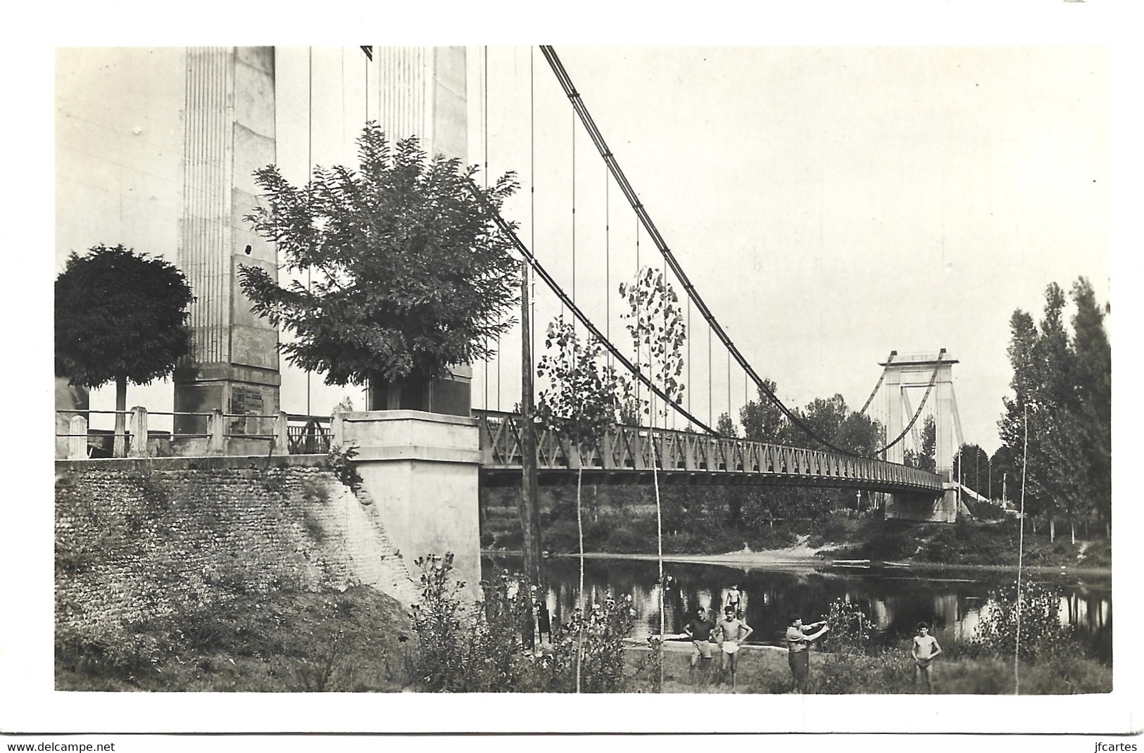 82 - VERDUN-SUR-GARONNE - Le Pont Suspendu, Portée 151 Mètres - Semi Moderne Petit Format - Verdun Sur Garonne