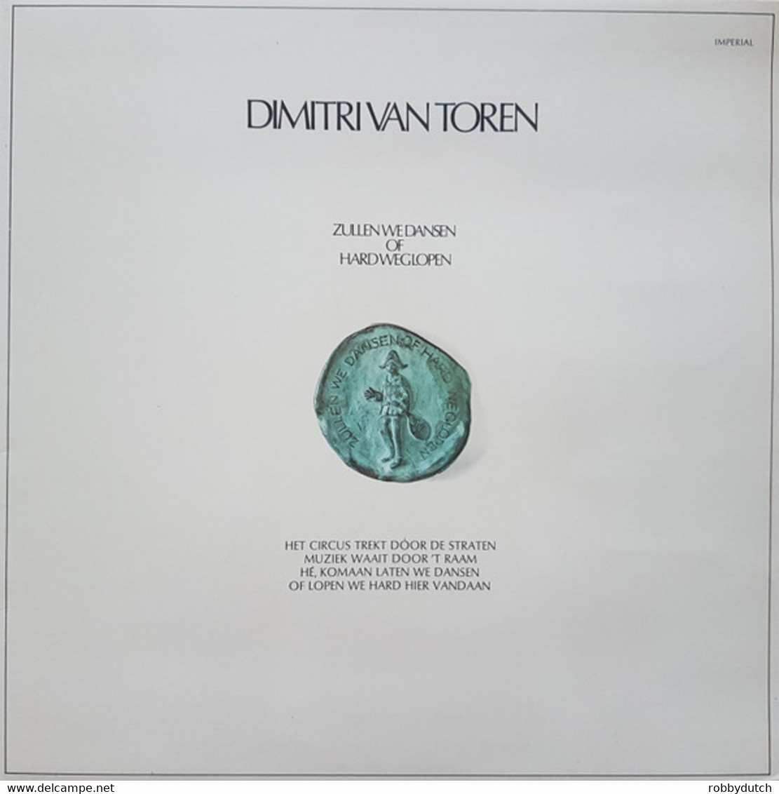 * LP *  DIMITRI VAN TOREN - ZULLEN WE DANSEN OF HEEL HARD WEGLOPEN (Holland 1973 EX-) - Autres - Musique Néerlandaise