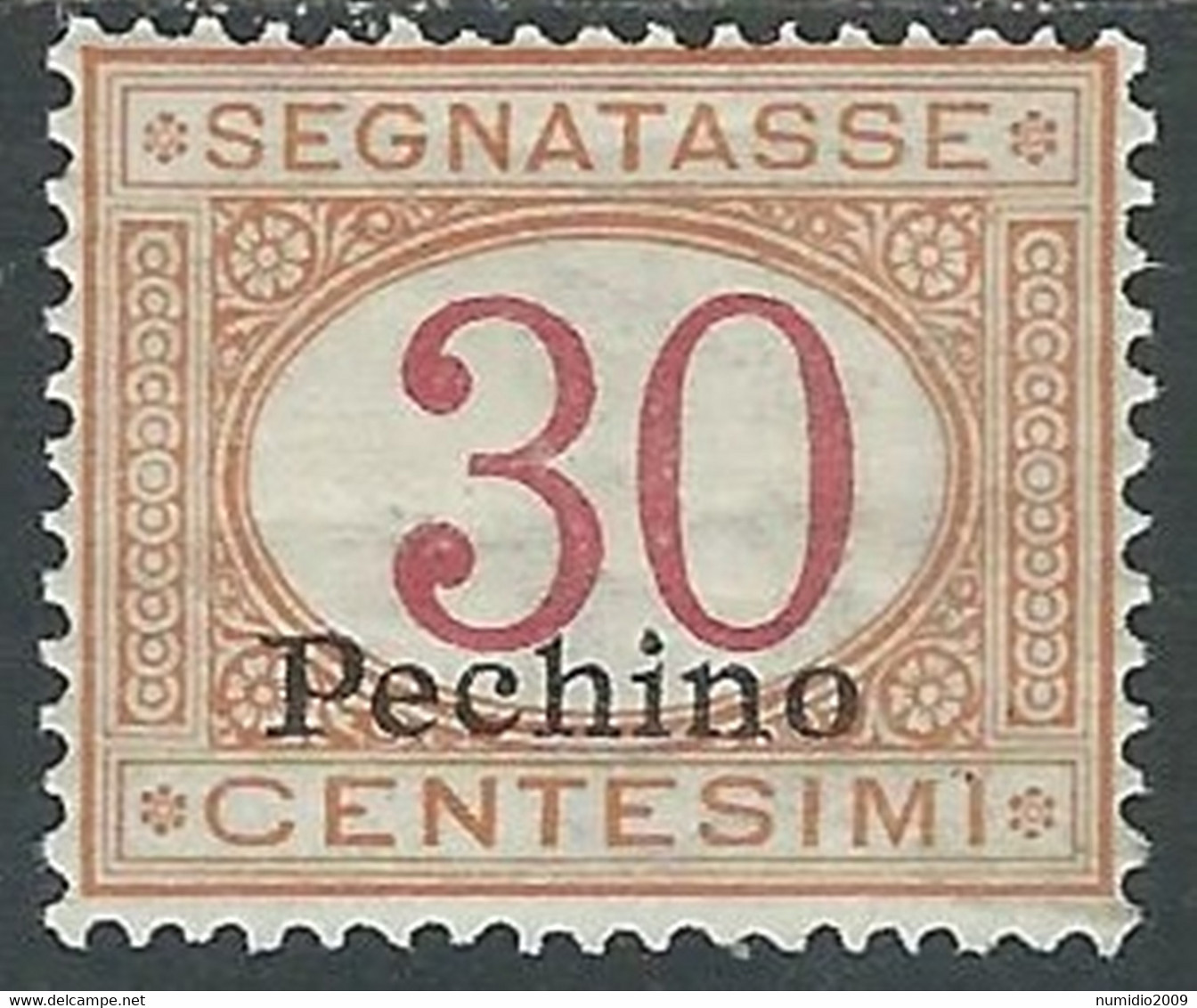 1917 CINA PECHINO SEGNATASSE 30 CENT MH * - RF38-2 - Peking