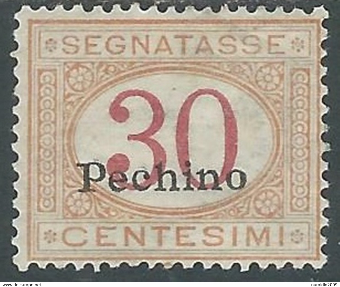 1917 CINA PECHINO SEGNATASSE 30 CENT MH * - RF38-5 - Peking