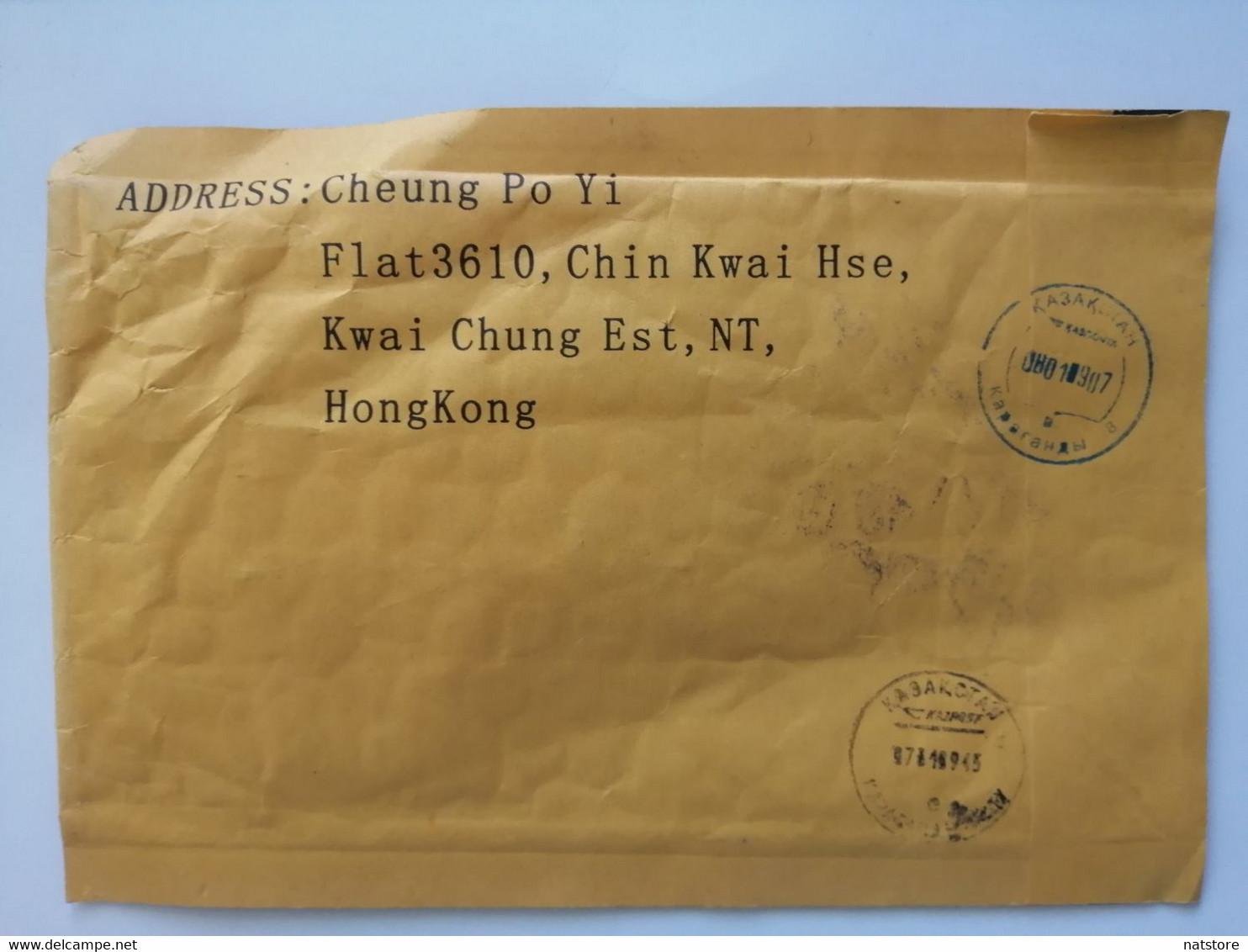 2009..HONG KONG....COVER WTH  CUSTOMS DECLARATION - Lettres & Documents