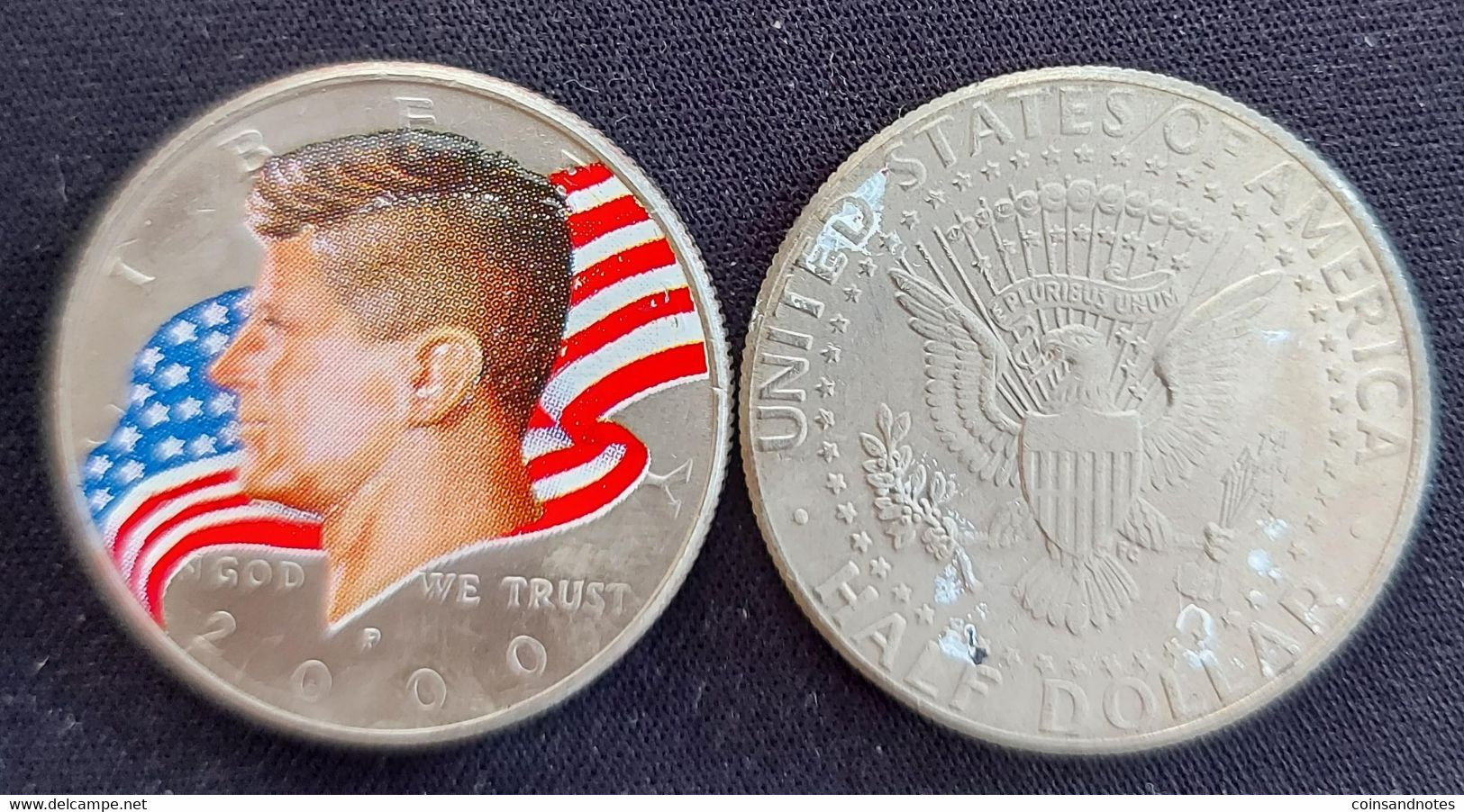 USA 2000 - J.F.Kennedy - Patriotic Colored Half Dollar - 1964-…: Kennedy