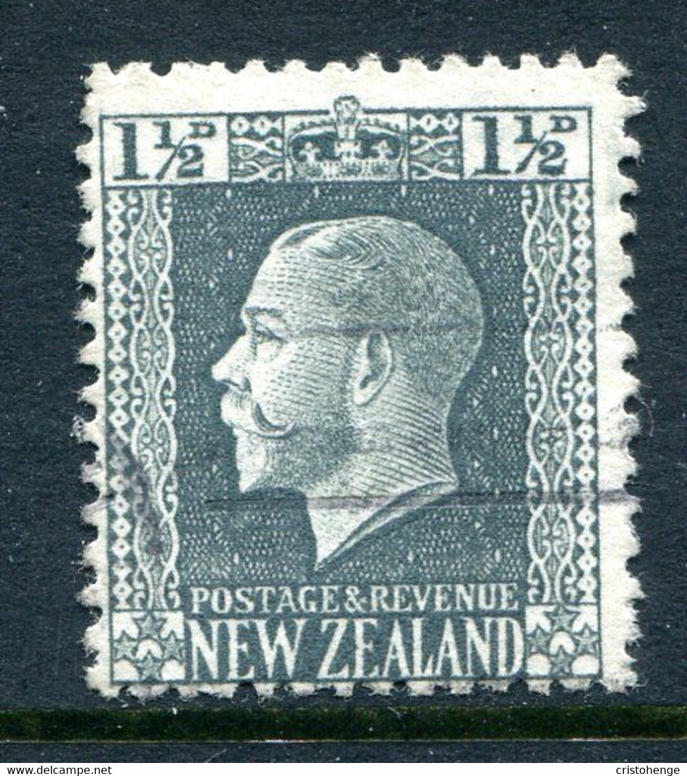 New Zealand 1915-30 KGV - Recess - P.14 X 13½ - 1½d Grey-slate Used (SG 416) - Gebraucht