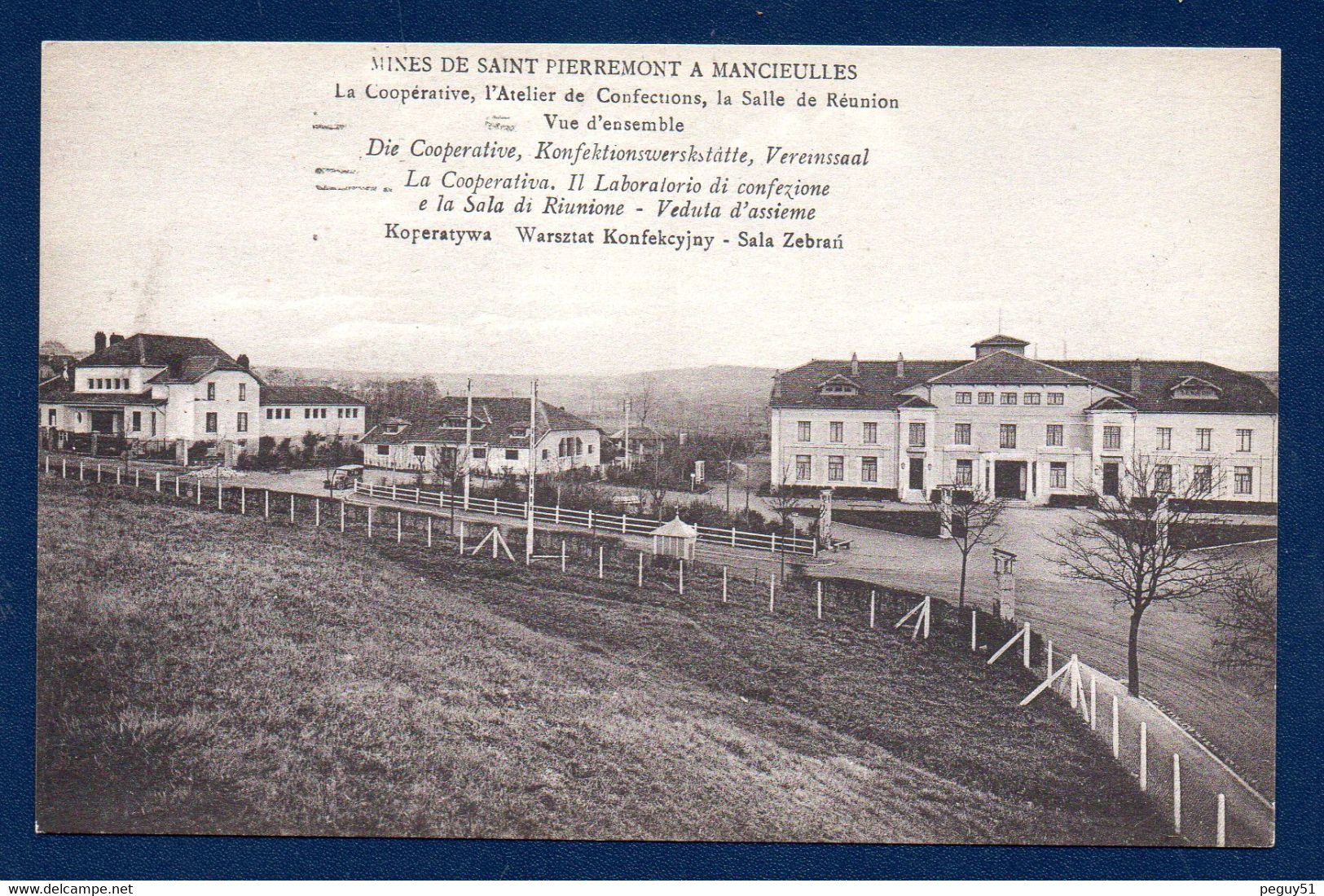 54. Mancieulles. Mines De Saint-Pierremont. Coopérative, Atelier De Confections, Salle De Réunion. Vue D'ensemble. - Briey