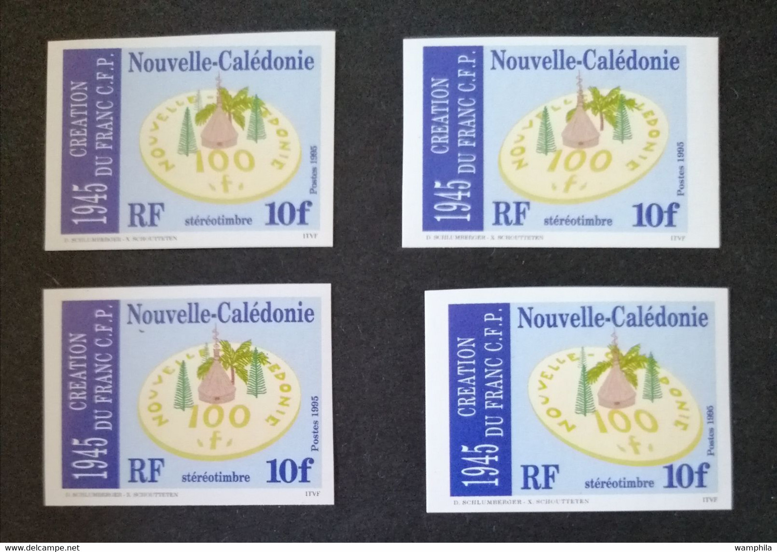 Nouvelle-Calédonie NON DENTELE N°701/704**. Cote 35€ - Geschnittene, Druckproben Und Abarten