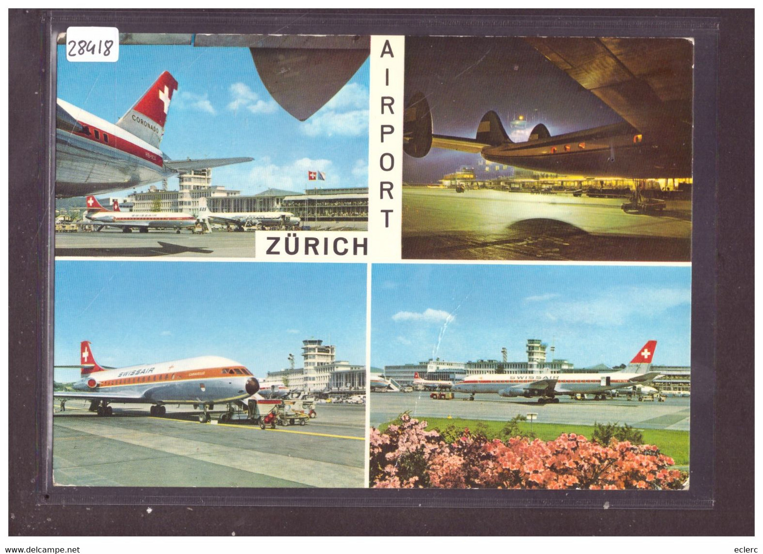 FORMAT 10x15cm - FLUGHAFEN ZÜRICH KLOTEN - AVION - AVIATION SUISSE - TB - Kloten