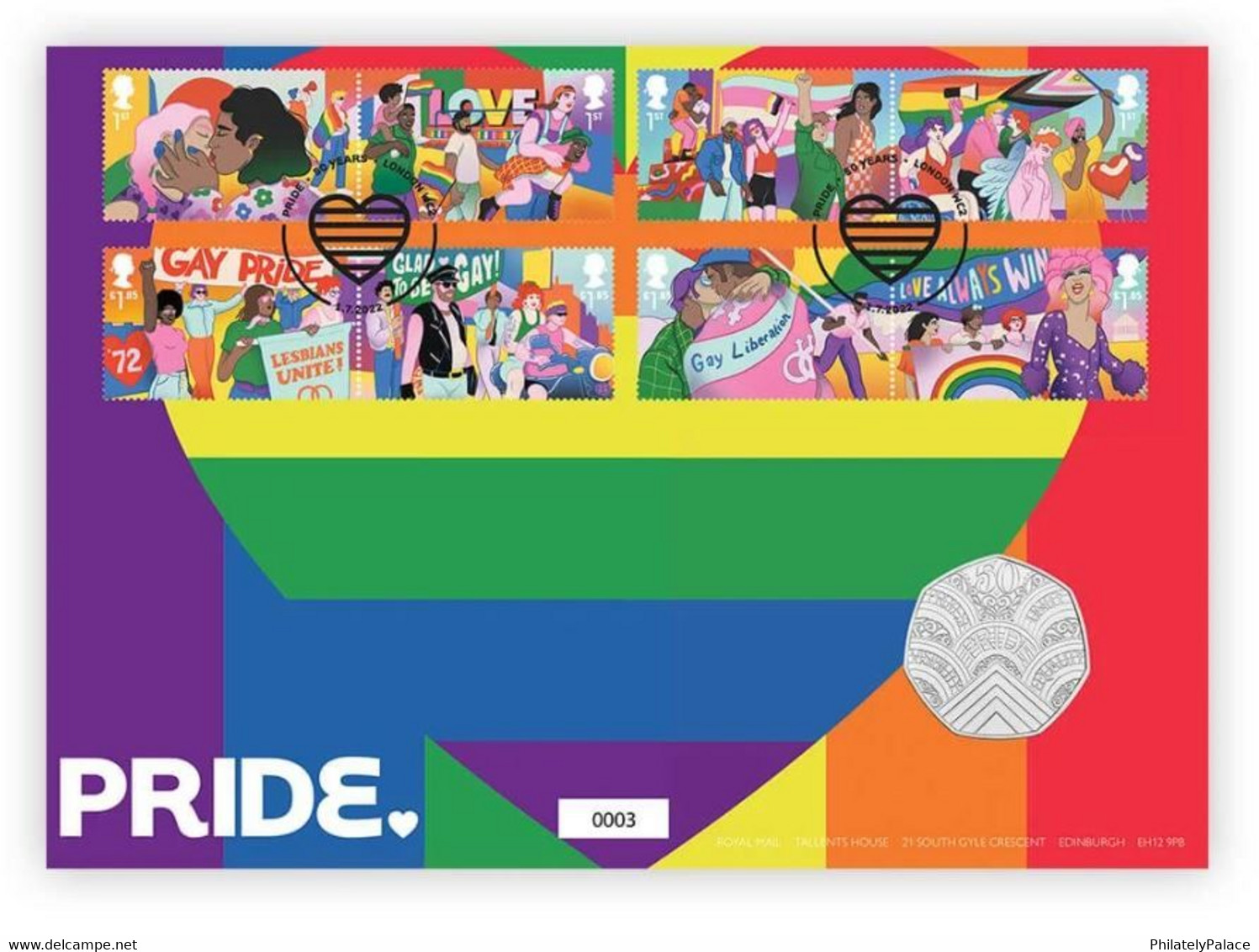 GB UK New *** 2022 Pride Lesbian And Gay Liberation , LGBT LGBTQ  , Brilliant Uncirculated Coin MNH (**) - Unclassified