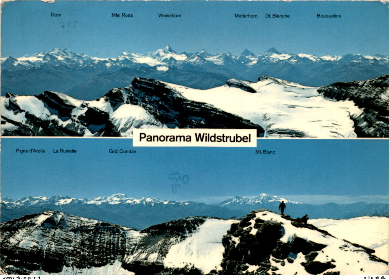 Panorama Wildstrubel - 2 Bilder (28876) * 9. 7. 1973 - Trub