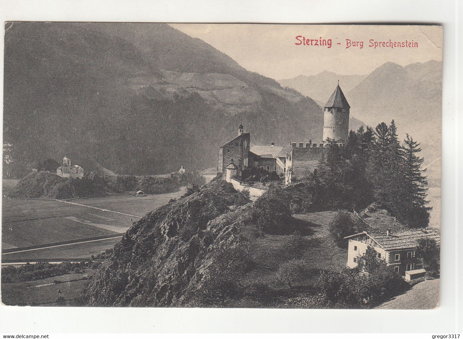 B3456) STERZING - Burg SPRECHENSTEIN Und Haus Davor ALT !! 1901 - Vipiteno