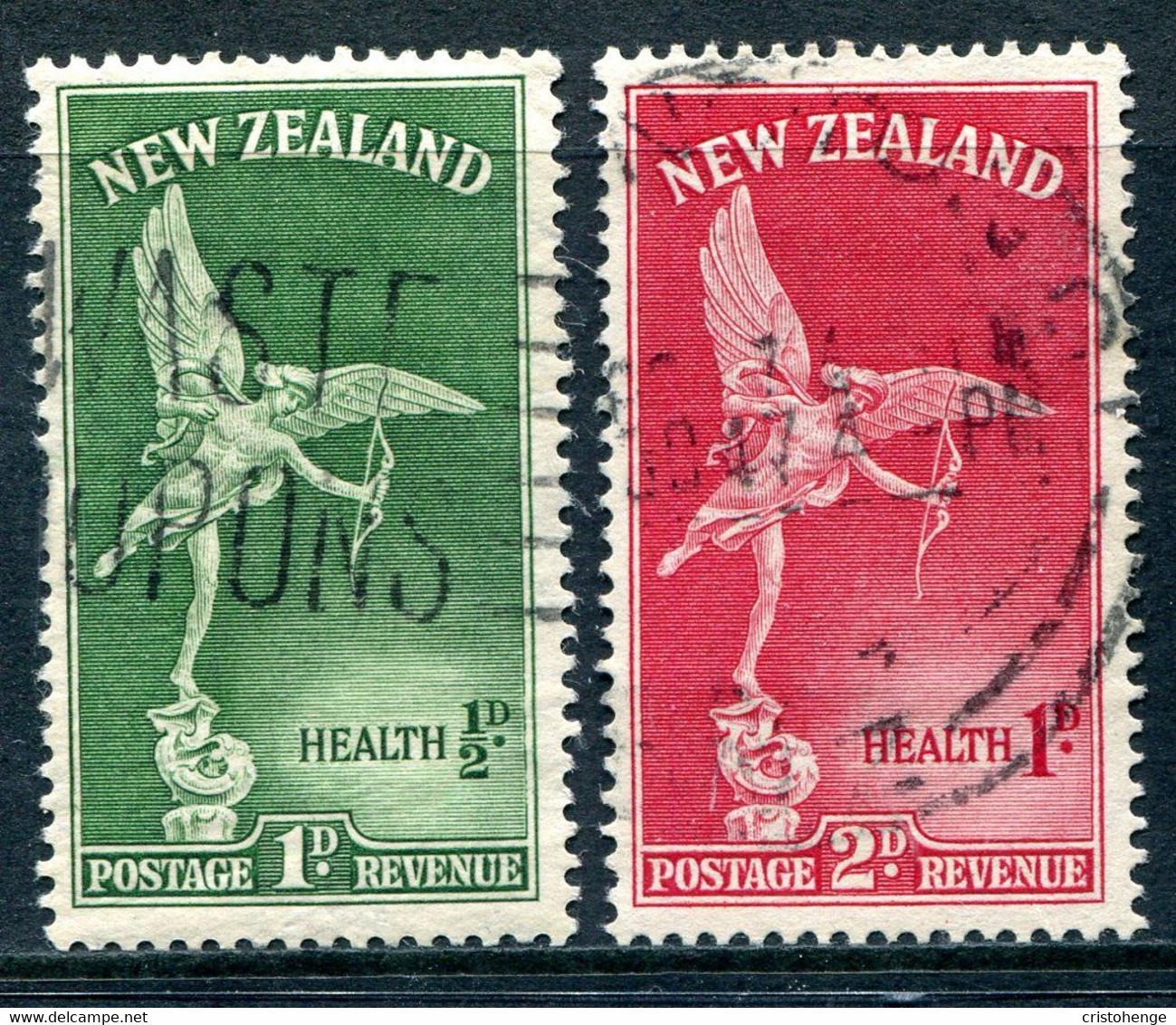 New Zealand 1947 Health - Eros Set Used (SG 690-691) - Usados