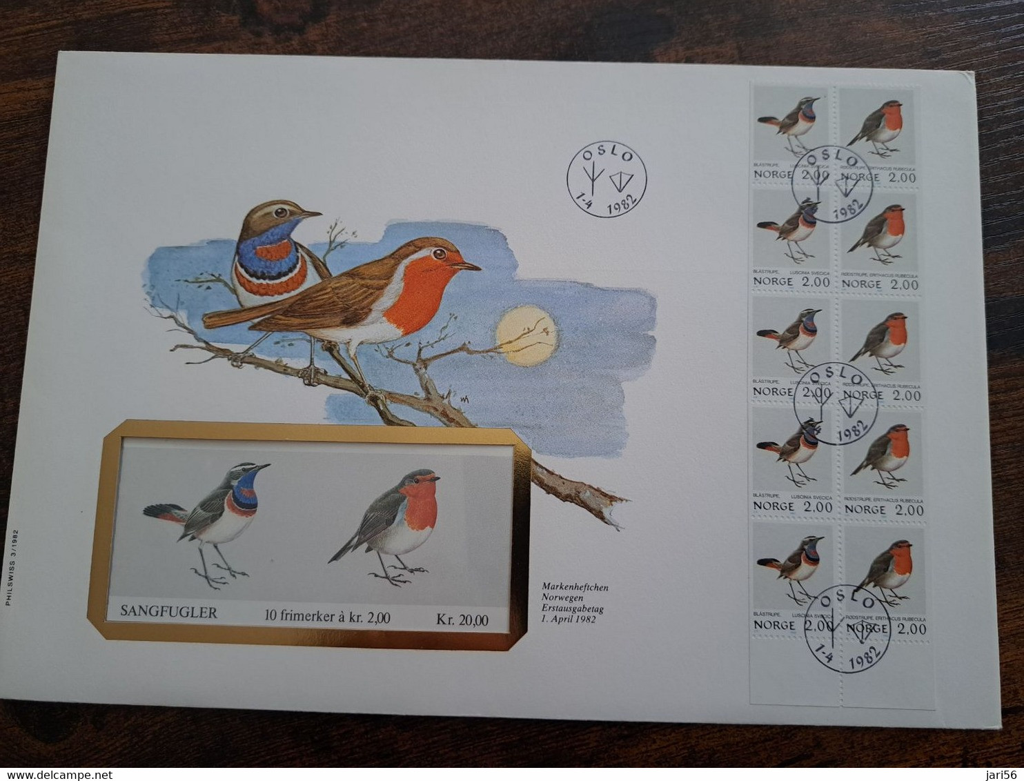 NICE LETTER NORWAY /BIRDS   / BIG COVER / STAMPBOOKLET         ** BRIEF 125** - Storia Postale