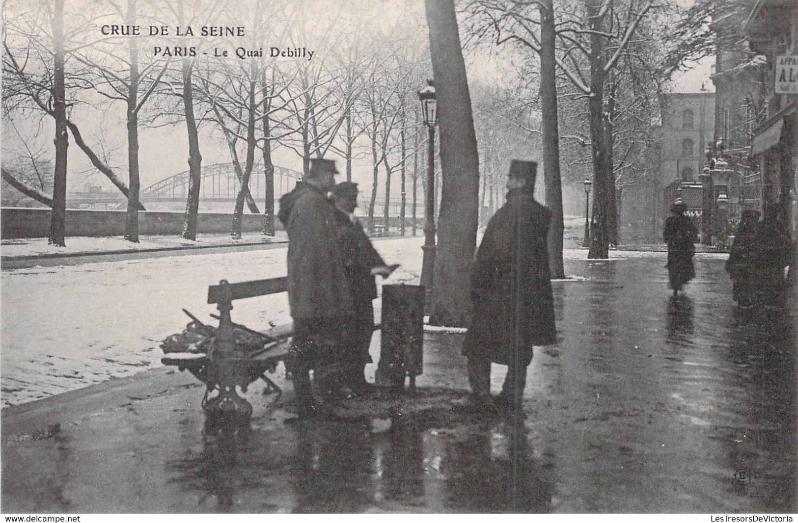 Lot De 3 CPA Crue De La Seine - Paris Inondé - Catástrofes