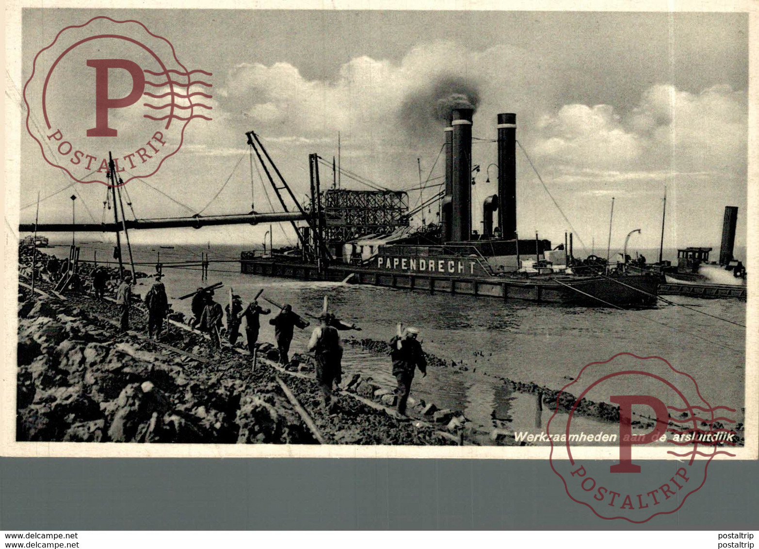 WERKZAAMHEDEN AAN DE AFSLUITDIJK PAPENDRECHT  WIERINGEN Holanda Holland Nederland - Den Oever (& Afsluitdijk)