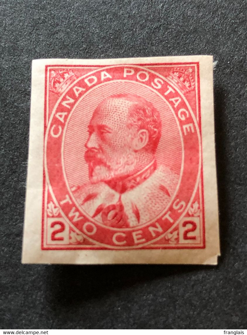 CANADA SG 177  2c Pale Rose Carmine Imperforate MH* - Unused Stamps